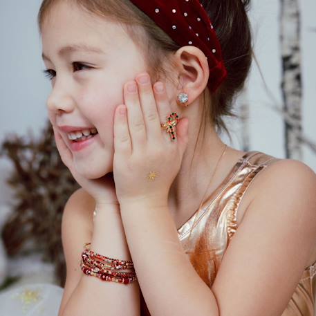 Set de 3 bracelets rubis rouge Rouge 5 - vertbaudet enfant 