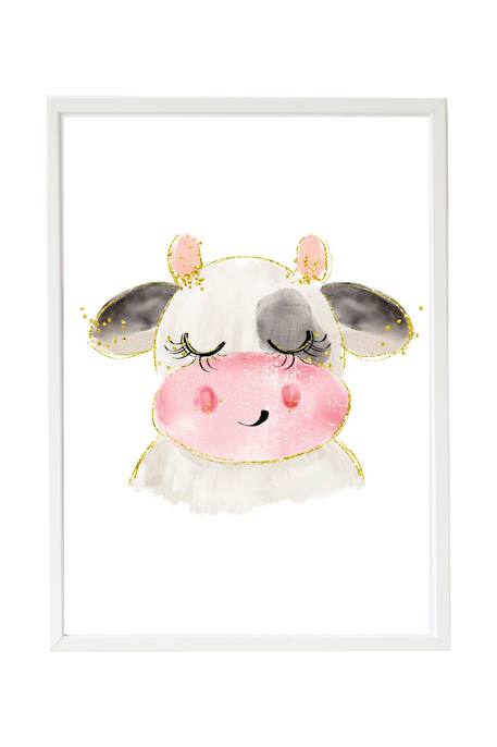 Cadre mural enfant vache Multi coloured 1 - vertbaudet enfant 