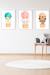 Lot 3 cadres muraux enfant éléphant + girafe + ours Multi coloured 3 - vertbaudet enfant 