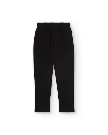 Jegging pour fille avec poches arrière Noir 1 - vertbaudet enfant 