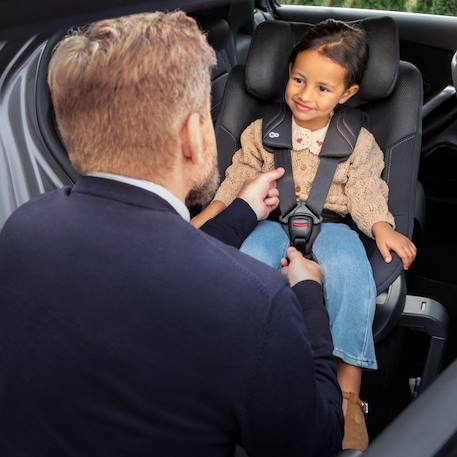 Siège auto rotatif i-size avec sécurité renforcée et inclinaison facile tissu Beige+Gris+Noir 3 - vertbaudet enfant 