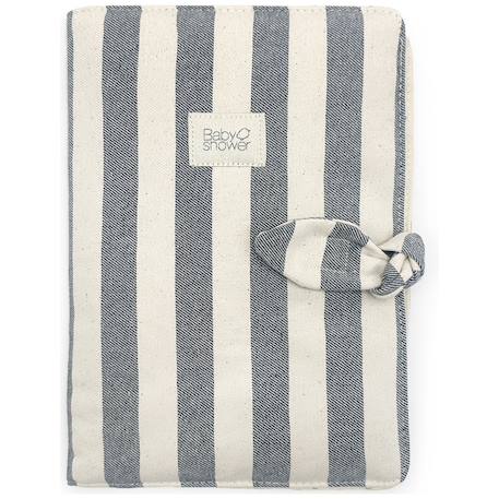 Protège carnet de santé knot navy jean Blanc, bleu 1 - vertbaudet enfant 