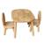 Ensemble table et chaises enfant ovaline bois naturel 1-4 ans Naturel 2 - vertbaudet enfant 