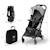 Poussette Cabine Kinderkraft PILOT 2 avec Pliage à Une Main, Position Allongée, Harnais Magnétique et UPF50+ Noir 6 - vertbaudet enfant 