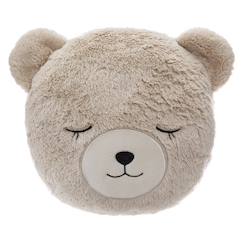Linge de maison et décoration-Décoration-Matelas de sol, coussin-Coussin tête d'ours enfant