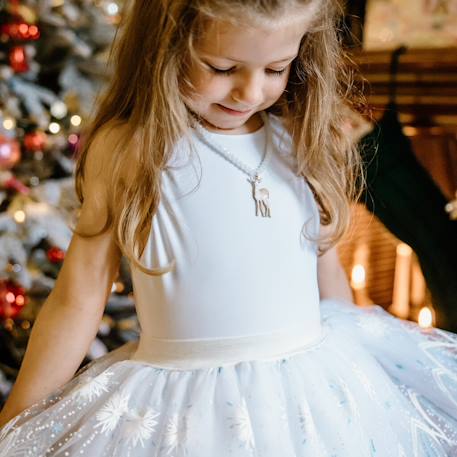 Collier en perles faon de la forêt Blanc 3 - vertbaudet enfant 