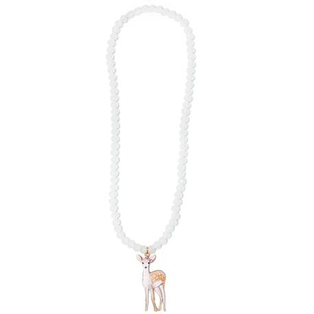Collier en perles faon de la forêt Blanc 1 - vertbaudet enfant 