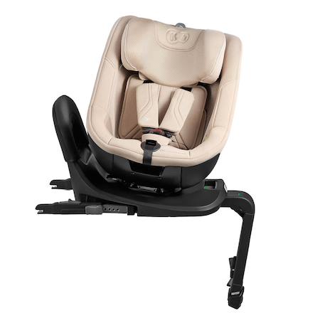 Siège auto rotatif i-size avec sécurité renforcée et inclinaison facile tissu Beige+Gris+Noir 4 - vertbaudet enfant 