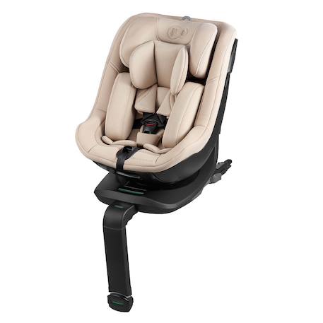 Siège auto i-size avec rotation 360°, sécurité renforcée nouveau tissu Beige+Gris+Noir 1 - vertbaudet enfant 