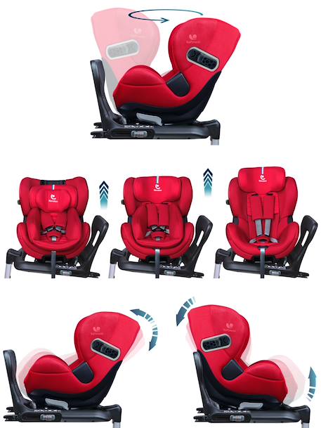 Siège auto dos route pivotant r129 i-size 40-105 cm softness® gaïa pro Carbon+Océan+Passion 15 - vertbaudet enfant 