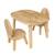 Ensemble table et chaises enfant ovaline bois naturel 1-4 ans Naturel 1 - vertbaudet enfant 