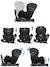 Siège auto dos route pivotant r129 i-size 40-105 cm softness® gaïa pro Carbon+Océan+Passion 3 - vertbaudet enfant 