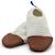 Chaussons les petits velours écru (pointures 21-23) Ecru, marron 1 - vertbaudet enfant 