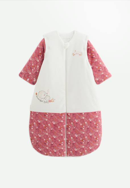 Gigoteuse d'hiver en velours avec manches amovibles happy days Rose 1 - vertbaudet enfant 