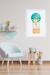 Cadre mural enfant girafe ballon Multi coloured 2 - vertbaudet enfant 