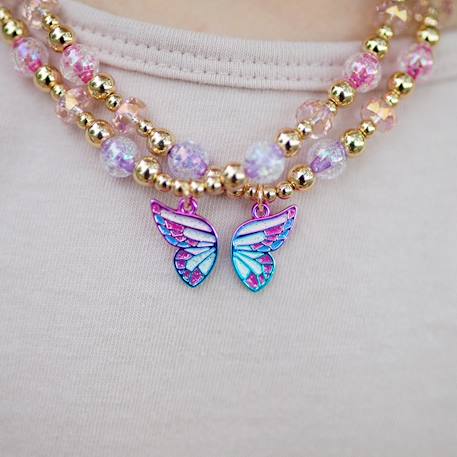 Collier d'amitié vœux de papillon bff – lot de 2 pièces Rose 4 - vertbaudet enfant 