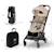 Poussette compacte et facile à plier pour voyages et déplacements Beige+Noir 6 - vertbaudet enfant 