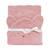 Cape de bain coton bio ourson Bois de rose+Caramel 1 - vertbaudet enfant 