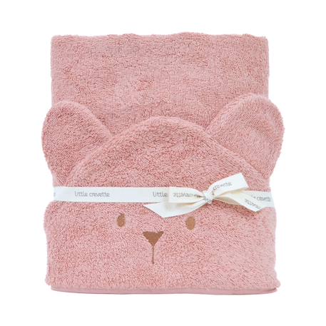 Fille-Cape de bain coton bio ourson