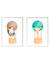 Lot 2 cadres muraux enfant zèbre + girafe Multi coloured 1 - vertbaudet enfant 