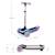 Trottinette RAKET Tricycle Pliable avec Roues LED RGB, Guidon Réglable et Frein à Pied Beige+Bleu+Noir+Rosa 24 - vertbaudet enfant 