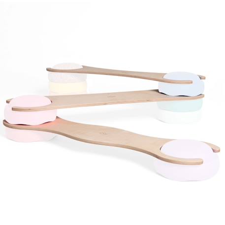 Lot de 3 planches d'équilibre compatibles stapelstein Bois naturel 3 - vertbaudet enfant 
