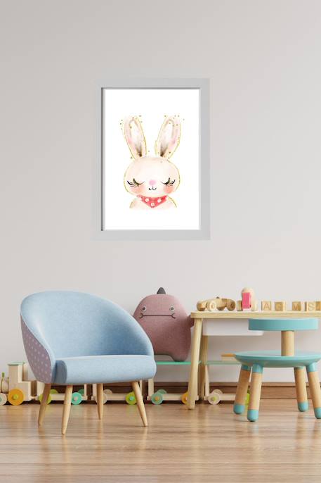 Cadre mural enfant lapin Multi coloured 2 - vertbaudet enfant 