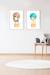 Lot 2 cadres muraux enfant zèbre + girafe Multi coloured 3 - vertbaudet enfant 