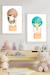 Lot 2 cadres muraux enfant zèbre + girafe Multi coloured 2 - vertbaudet enfant 