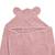 Cape de bain coton bio ourson Bois de rose+Caramel 3 - vertbaudet enfant 