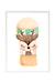 Cadre mural enfant cerf ballon Multi coloured 1 - vertbaudet enfant 