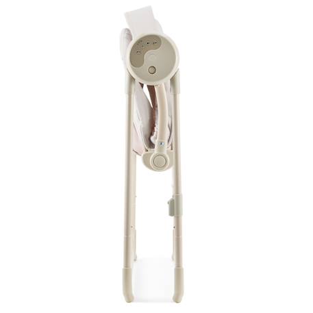 Balancelle-Transat Électrique Kinderkraft SWINGEE avec 5 Vitesses, Pliage Compact, 8 Mélodies et Harnais 5 Points Beige 4 - vertbaudet enfant 