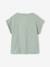 T-shirt fille sport écru+vert sauge 5 - vertbaudet enfant 