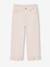 Pantalon fille large à volants écru+lilas 3 - vertbaudet enfant 
