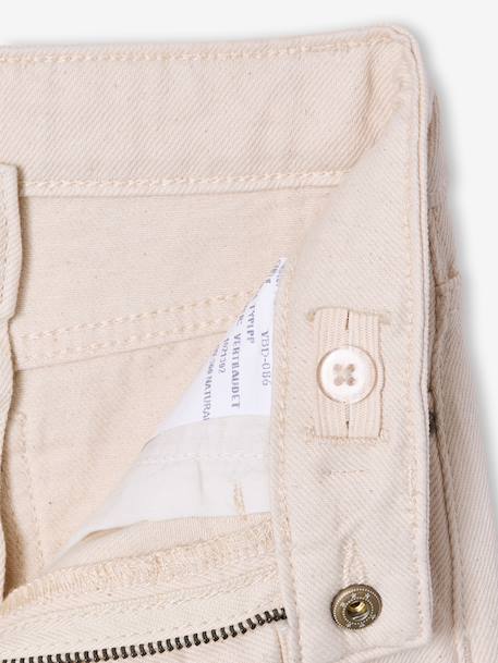 Pantalon fille large à volants écru+lilas 6 - vertbaudet enfant 