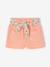 Short bébé fille avec ceinture imprimée corail 1 - vertbaudet enfant 