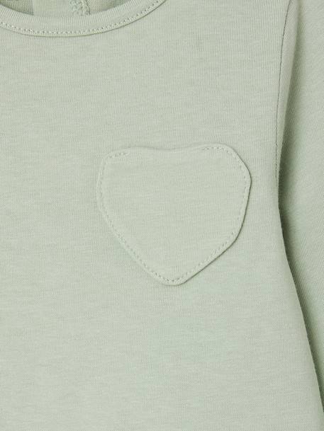 Lot de 3 t-shirts bébé fille manches longues écru+rayé rouge 7 - vertbaudet enfant 