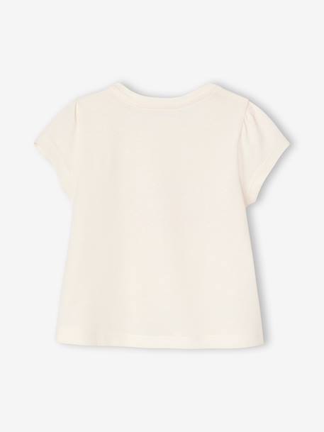 Lot de 3 t-shirts bébé fille manches longues écru+rayé rouge 9 - vertbaudet enfant 
