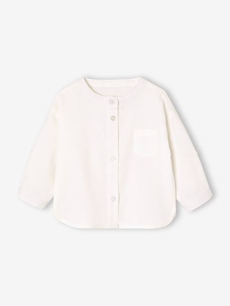 Ensemble bébé chemise et short cérémonie beige+vert sauge 4 - vertbaudet enfant 