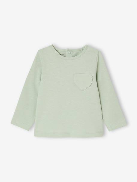 Lot de 3 t-shirts bébé fille manches longues écru+rayé rouge 3 - vertbaudet enfant 