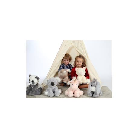 Peluche - peluche les amis floppy panda - 30 cm Blanc 4 - vertbaudet enfant 
