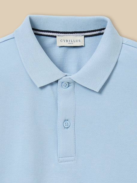 Polo garçon en coton bio Blanc+Celadon+Ciel+Marine+Rouge+Vert anglais 8 - vertbaudet enfant 