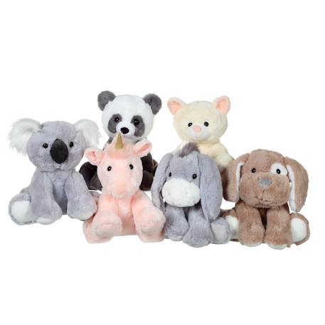 Peluche - peluche les amis floppy panda - 30 cm Blanc 3 - vertbaudet enfant 