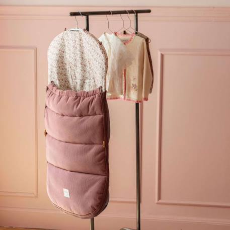 Chancelière poussette hiver gala Bordeaux+Vert 2 - vertbaudet enfant 