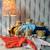 Doudou plat avec hochet ours celadon Bleu, marron, blanc 4 - vertbaudet enfant 