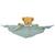 Doudou plat avec hochet ours celadon Bleu, marron, blanc 2 - vertbaudet enfant 