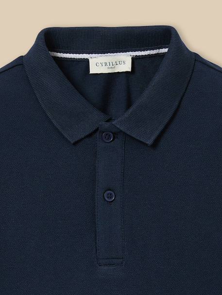 Polo garçon en coton bio Blanc+Celadon+Ciel+Marine+Rouge+Vert anglais 11 - vertbaudet enfant 