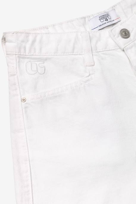 Short en jeans liva White 4 - vertbaudet enfant 
