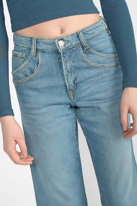 Jeans droite regular large, longueur 34 Blue 6 - vertbaudet enfant 
