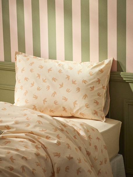 Taie d'oreiller percale de coton 'anna' Nude 1 - vertbaudet enfant 